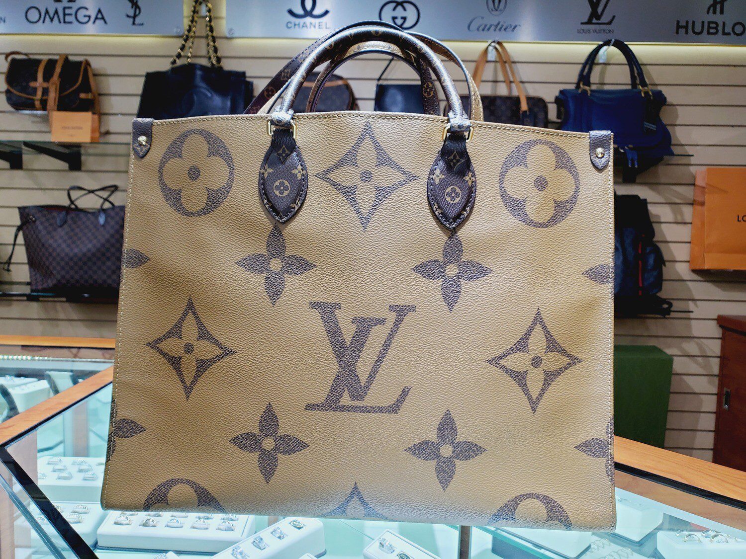 Louis Vuitton Black And Orange Jungle Giant Monogram OnTheGo Tote GM 2019  Available For Immediate Sale At Sothebys