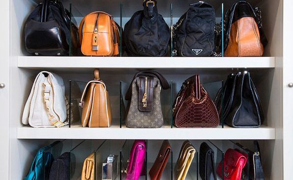 Closest Organized With Handbags