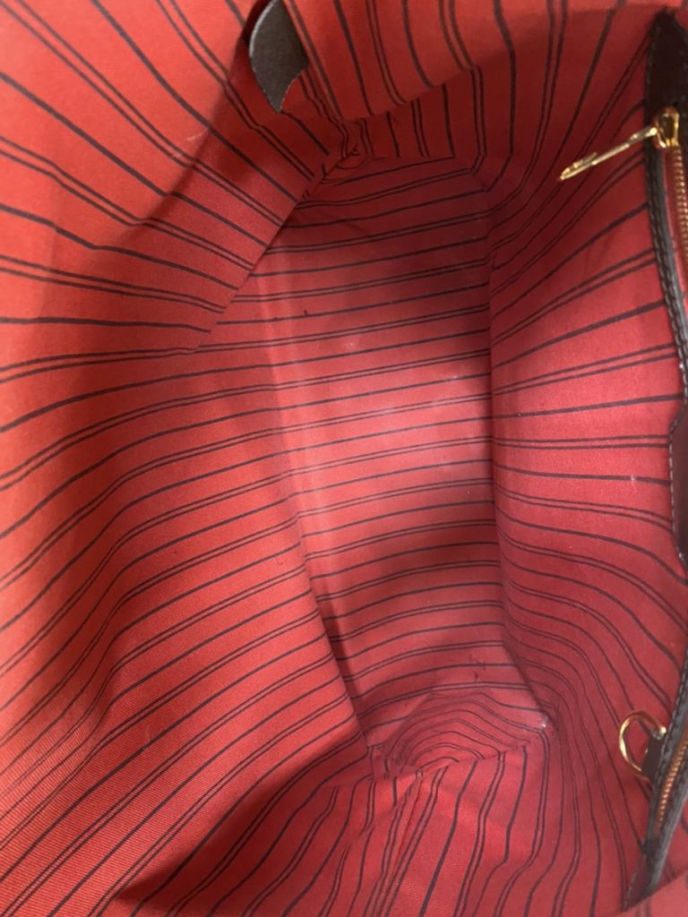 lining of Louis Vuitton bag